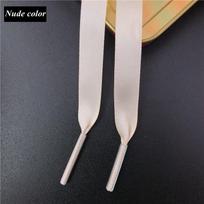Nauji šilkiniai batraiščiai satino juostelė plokšti batraiščiai moteriški kedai batraiščiai batai Raišteliai batams Ilgis 80CM 100CM 120CM 150CM 1 pora 80cm rožinė