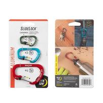 Nite Ize Slide Lock 2,3,4 ALU karabinų rinkinys CSLA234-A1-R6