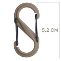 Nite Ize - S-Biner #2 Plastic Black Gate - Coyote karabinas - SBP2-03-28BG