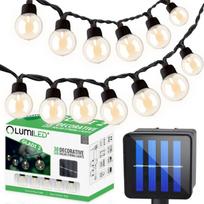 GLADI 2 30LED G40 10.6 m lauko lempučių girlianda su saulės baterija