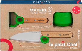 Opinel Le Petit Chef vaikiškas virtuvės įrankų komplektas, žalias