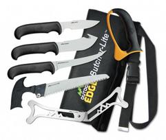 Outdoor Edge Butcher-Lite BL-1 peilių rinkinys su dėklu
