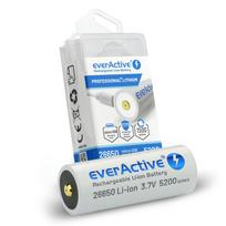everActive 26650 3.7V Li-ion 5200mAh micro USB baterija su apsauga