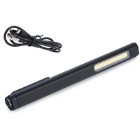 Žibintuvėlis darbui COB (3W) + LED (įkraunamas) su lazeriu