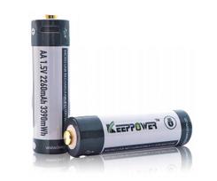 KEEPPOWER ICR14500-226PCM 2260mAh 1,5V Li-ION USB baterija, 2 vnt. P1450U2