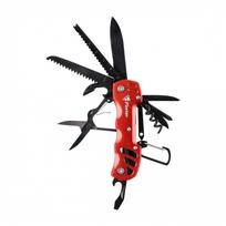 Foxter Multitool 13in1 daugiafunkcinis išgyvenimo įrankis raudonas