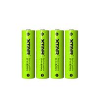 XTAR AA 1,5 V 2700 mWh (apie 1750 mAh) ličio jonų baterija (įkraunama) su indikatoriumi 4 vnt