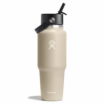 Hydro Flask plataus kaklelio kelioninis buteliukas su šiaudeliu 946ml Oat WT32BFS114