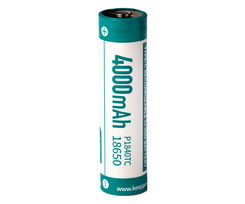 Keeppower 18650 - *4000mAh, Li-Ion 3,7V - 3,6V baterija su PCB ir USB-C įkrovimo parinktimi P1840TC