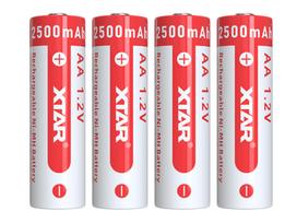 XTAR AA LR6 NIMH baterija 2500 mAh 1,2 V (įkraunama) 4 vnt