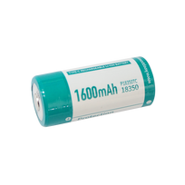 Keeppower 18350 – *1600 mAh 3,6 V – 3,7 V ličio jonų akumuliatorius (įkraunamas per USB-C) P18350TC