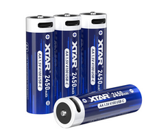 XTAR AA 1.5V 2450 mAh ličio jonų baterijos su USB-C lizdu, 4 vnt.