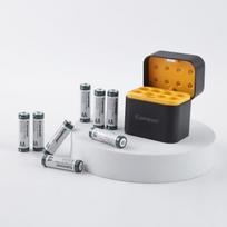 Keeppower I8 įkroviklis su 8 × 1,5 V AA ličio jonų baterijomis – USB-C įvestis