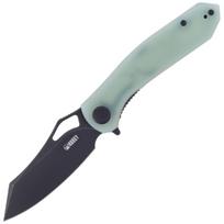 Kubey Drake sulenkiamas peilis, Jade G10, D2 by Maksim Tkaczuk (KU310D)