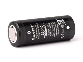 Keeppower 26650 * 7000 mAh maks. 15 A iškrovos srovė, 3,6–3,7 V ličio jonų akumuliatorius UH2670