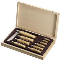 Opinel peilių rinkinys dėžutėje 10 vnt. 02-12, INOX nerūdijantis plienas