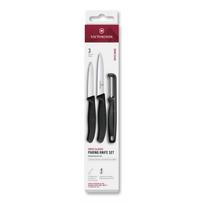 Victorinox Swiss Classic peilių rinkinys su I formos skustuku, 3 vnt., juodos spalvos 6.7113.33