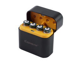 Keeppower I4 įkroviklis su 4 × 1,5 V AA ličio jonų baterijomis (3600 mWh) – USB-C įvestis