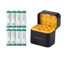 Keeppower I8 įkroviklis su 8 × 1,5 V AA ličio jonų baterijomis (4300 mWh) – USB-C įvestis