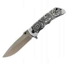 FOXTER® sulenkiamas peilis su simbolika 22.5cm