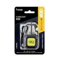 Technik žibintuvėlis K02 (įmontuota 400 mAh baterija) COB LED + USB-C (400 liumenų)