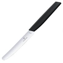 Victorinox Swiss Modern juodas dantytas virtuvinis peilis 11 cm 6.9003.11W
