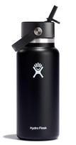Hydro Flask wide flex straw cap gertuvė su šiaudeliu 946ml Juoda W32BFS001