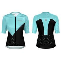 Dviratininko marškinėliai Rock Machine Race Jersey SS WMN, šviesiai mėlyna, S