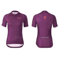 Dviratininko marškinėliai Rock Machine Trail Jersey SS WMN, purpurinė, XL