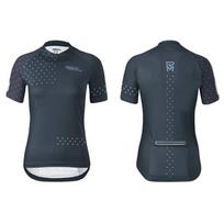 Dviratininko marškinėliai Rock Machine Trail Jersey SS WMN, tamsiai mėlyni, M