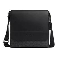 Coach Houston 26 Logotipo Spaudos Padengto Drobės Pečių Krepšys Vidutinio Dydžio Vyriškas Pečių Krepšys Juodas CZ399-QBMI5 Basic Set (Bag+Dust Bag) black