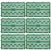 6Pcs Tree Trunk Protector Plant Protection Fence with Twist Ties Plant Guard Protectors Adjustable for Protecting Trees žalia