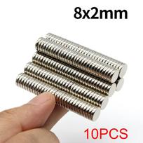 8x2mm Super Stiprus Neodimio Magnetas N35 NdfeB Nuolatinis Magnetinis imanes Apvalus Galingi Magnetai Šaldytuvo Magnetas