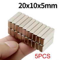 20x10x5mm Super stiprus neodimio magnetas N35 NdFeB nuolatinis magnetinis blokelis Galingi magnetai Šaldytuvo magnetas