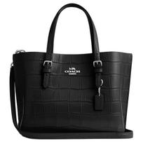 Coach Mollie Tote Odinė rankinė moteriška tote Juoda CW017-SVBK Basic Set (Bag+Dust Bag)