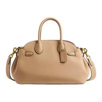 Coach Empire Didelė rankinė 26 Logotipas Užsegimas užtrauktuku Oda Per petį Rankinė Vidutinio dydžio Moteriškos rankinės Ruda CU066-B4T2 Basic Set (Bag+Dust Bag)