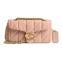 Coach Tabby 20 dygsniuotas deimantų rašto nappa odos pagalvės formos rankinė moterims ant peties šviesiai rožinė CP149-B4CRM Basic Set (Bag+Dust Bag)