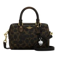 Rankinė Coach Rowan 17 su monograma Madinga universali peties rankinė Boston tipo rankinė Moteriška peties rankinė Juoda CDY29-IMBRN Basic Set (Bag+Dust Bag)