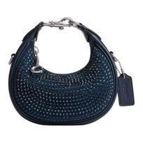Coach Jonie 15 Mini peties/kryžinė rankinė su užtrauktuku ir kristalais Moteriškos rankinės Tamsiai mėlyna CW574-LHLIE Basic Set (Bag+Dust Bag)