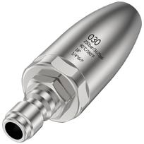 Water Jet High Pressure Sprayer Nozzle Clean Sewer 1/4   Rotating Jet Nozzle Washer Quick Plug Drain Hose Nozzle Tool 3625PSI pilka