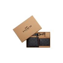 Coach 3 viename piniginė 11 Classic Monogram dengto audinio rinkinys Vyriškos piniginės Juoda CS434-N3A Black