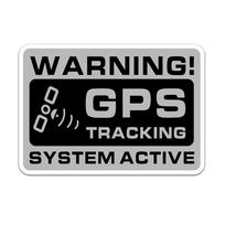 GPS Tracking Stickers, GPS Tracker Stickers - 10 Warnings for 10pcs