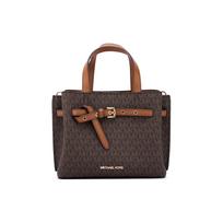 Michael Kors MK Emilia Klasikinis monogramos rašto rankinė su užtrauktuku ir magnetiniu užsegimu Moteriškos rankinės Ruda 35H0GU5S1B-200 Small brown