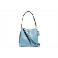 Coach Willow 23 odinė rankinė su gėlių siuvinėjimu Moteriškos rankinės Ledo mėlyna C3891-B4AZ Basic Set (Bag+Dust Bag)