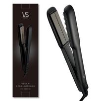 Vidal Sassoon Hair High Volume Steam 5 Temperature High Temperature Perfect for Curly Salon Iron, Straightener, Settings, Setting, Hair, Style, Black,