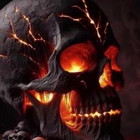 Magmos Akmens Kaukolės Dekoracija Kaukolės Stalo Lempa Su Siaubingu LED Šviesos Halloween Vakarėliui Židinio Dekoras Unikalus Kambario Akcentas Uždegti 1pcs