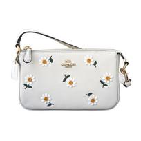 Coach Nolita 19 Mažas gėlių siuvinėjimo rašto odinis delninukas Moteriškos rankinės Baltas C3356-IMCAH Basic Set (Bag+Dust Bag)