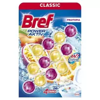 WC valiklis- gaiviklis Bref Power Aktiv Fruitopia 3x50g