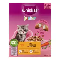 Visavertis sausas ėdalas kačiukams Whiskas Junior su vištiena 300g
