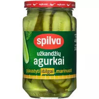 Marinuoti agurkai pjaustyti išilgai SPILVA 460/240 g